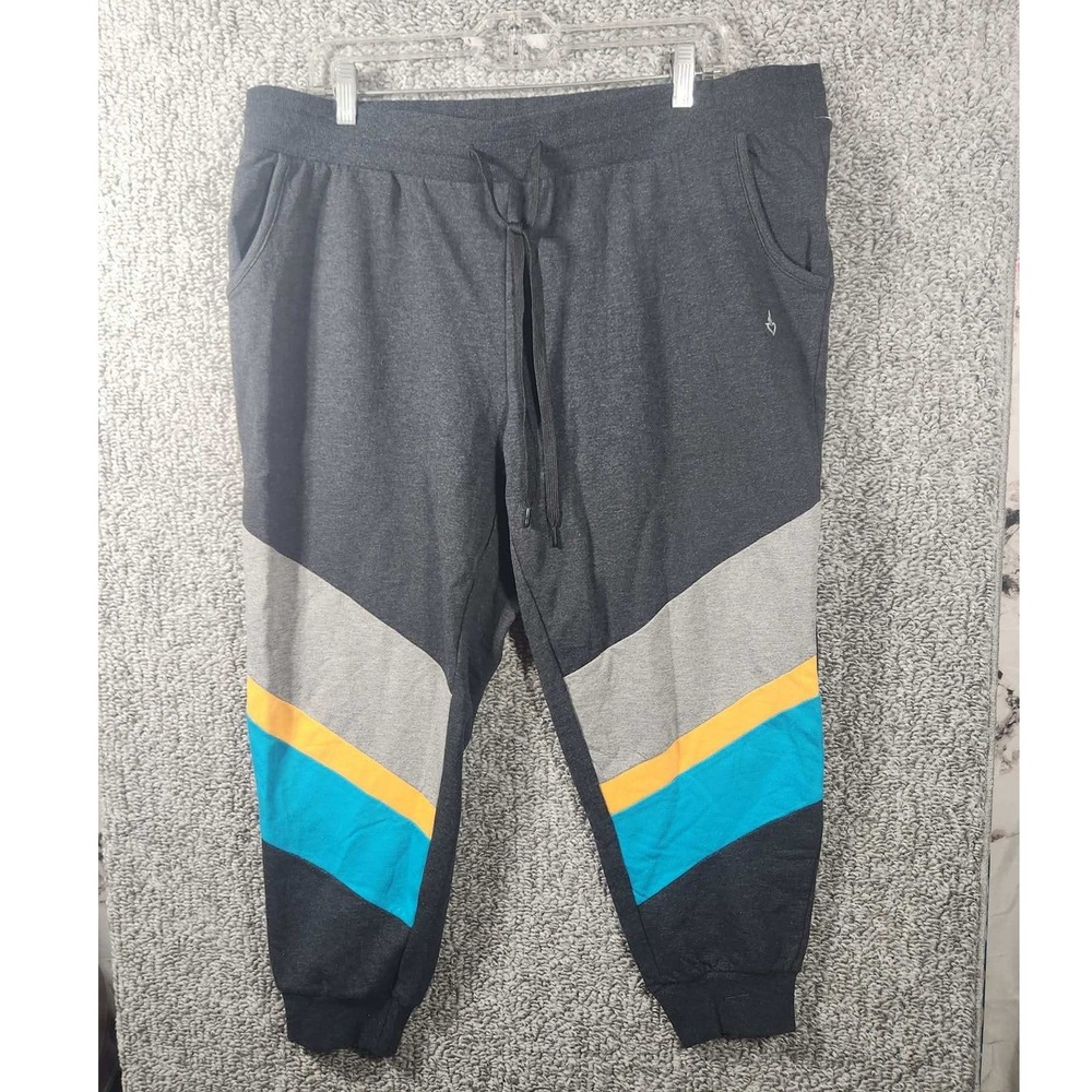 Torrid Joggers Gray Colorblock Chevron Activewear Women 2